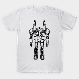 Robot Line Art T-Shirt